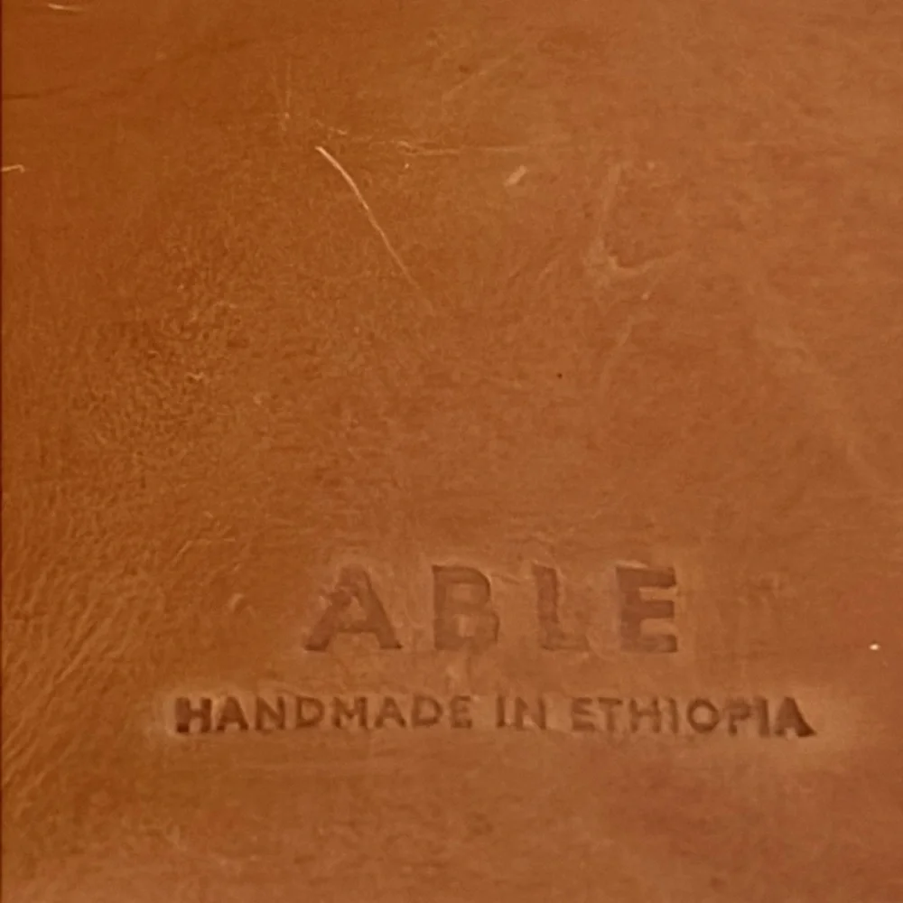 Able leather clutch